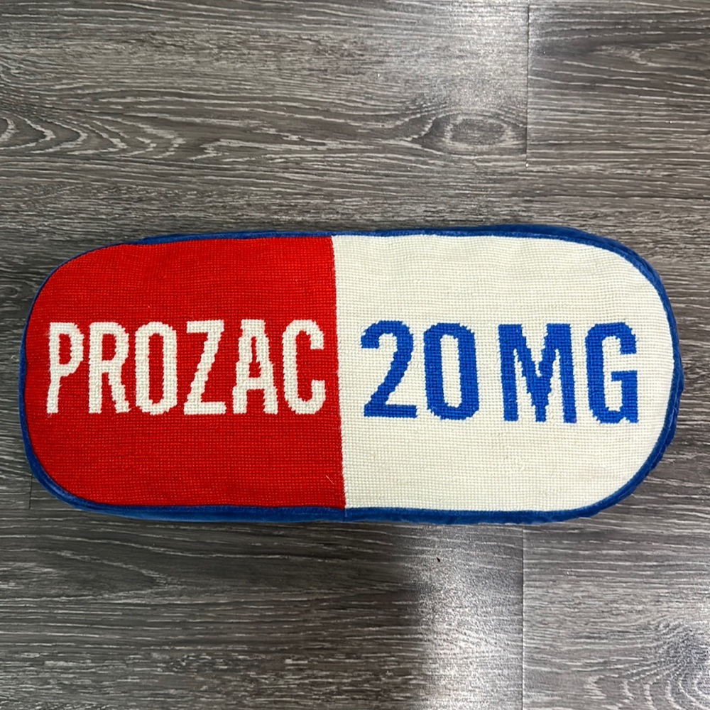 Jonathan Adler Prozac 20mg Throw Pillow